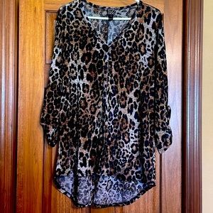 Clara Sunwoo Leopard Print Tunic Large